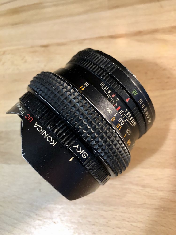 Obiektyw KONICA Hexanon UC Fish-eye AR 15mm F/2.8 unikat!