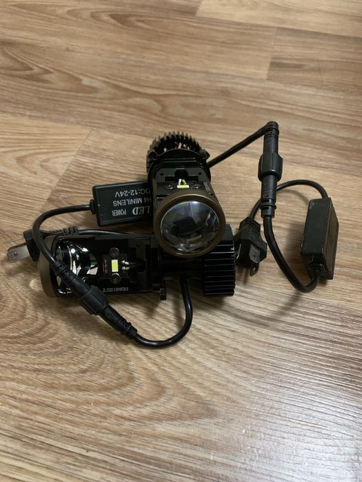 Мини линзы h4 led