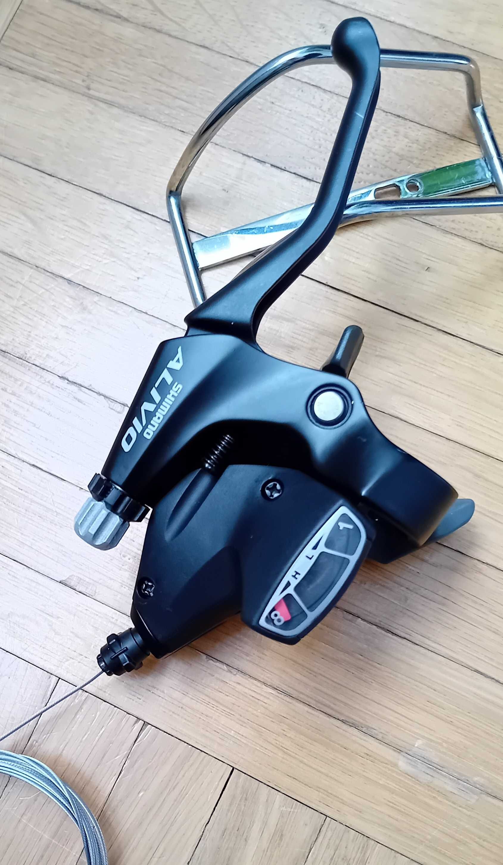 Klamkomanetka Shimano Alivio ST-M410, prawa, 8-biegowa + linka /NOWA/.