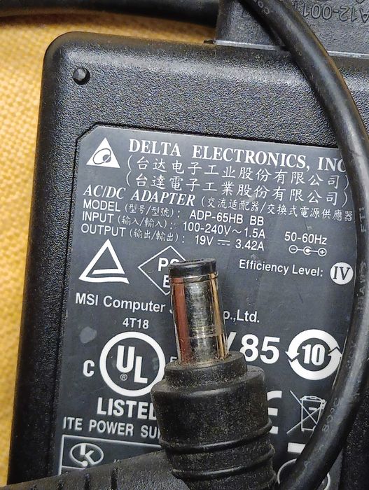 Зарядне блок живлення до ноутбука Asus 19V 3.42A 65W (5.5×2.5mm)