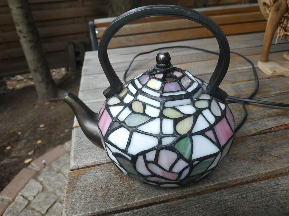 Lampka na biurko witrażowa styl Tiffany