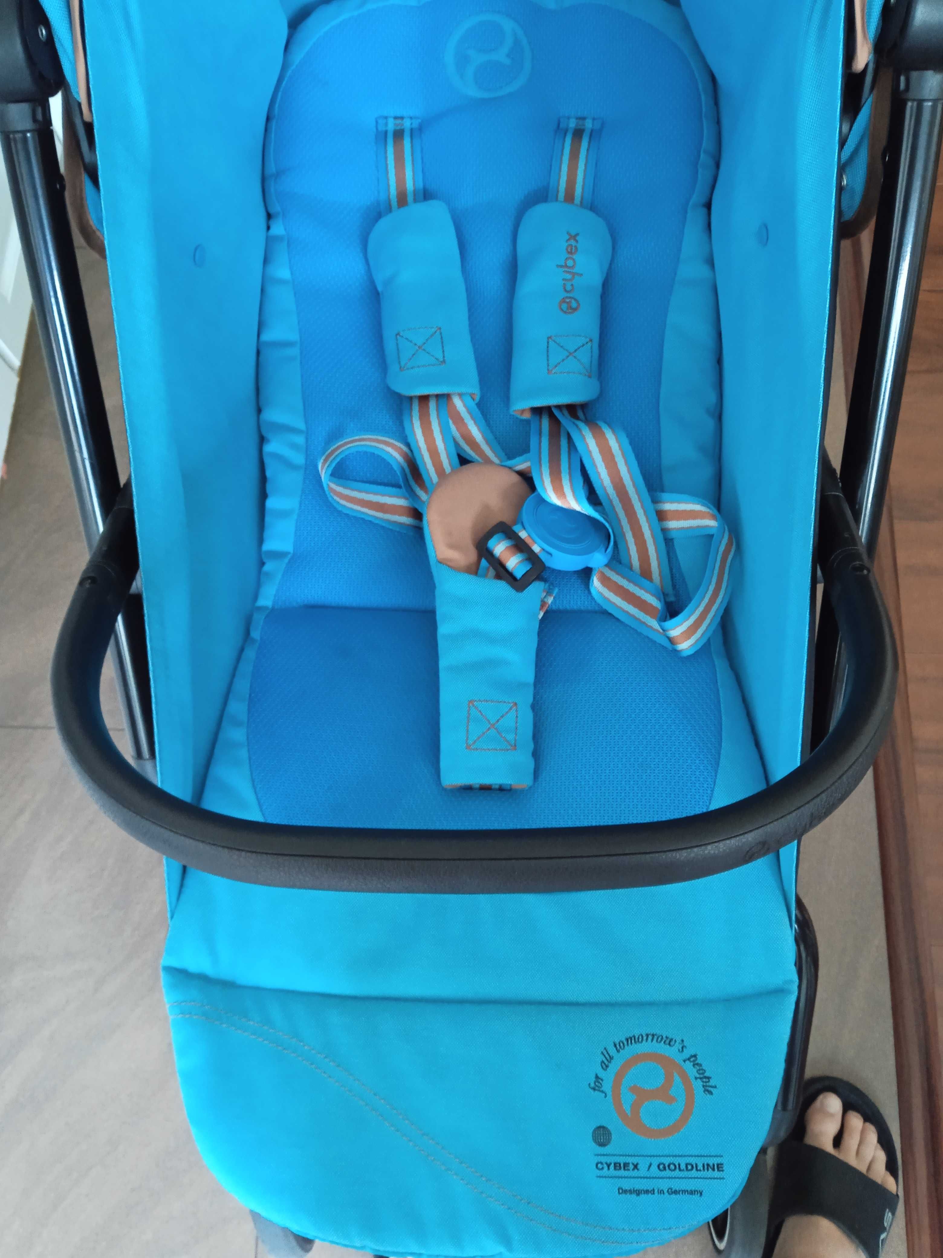 Cybex GOLD  Eezy S+ 2 Beach Blue - Wózek spacerowy JAK NOWY GWARANCJA