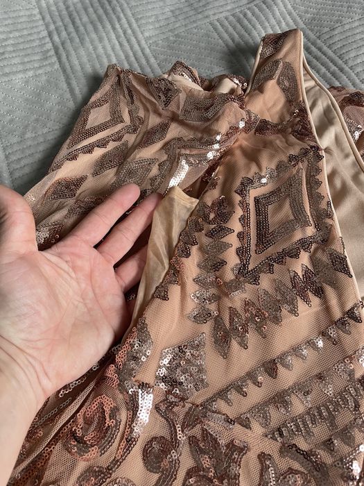 Sukienka nowa dluga cekiny rozm m