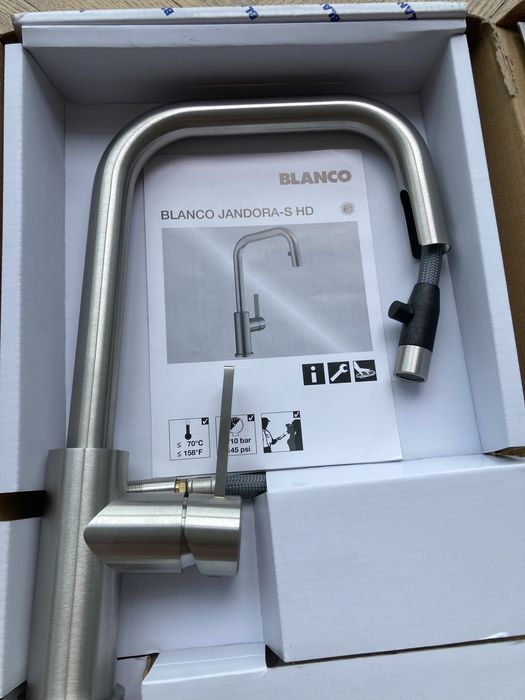 Кран змішувач кухонний BLANCO JANDORA-S RH HP BF MIXER TAP