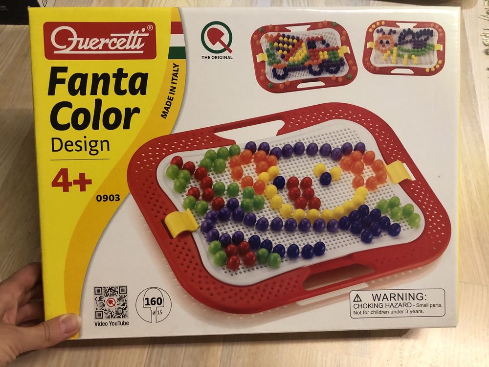 Quercetti Fanta Color mozaika puzzle zestaw 160 elementów wiek 4+