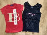 T-shirts Burberry e Armani
