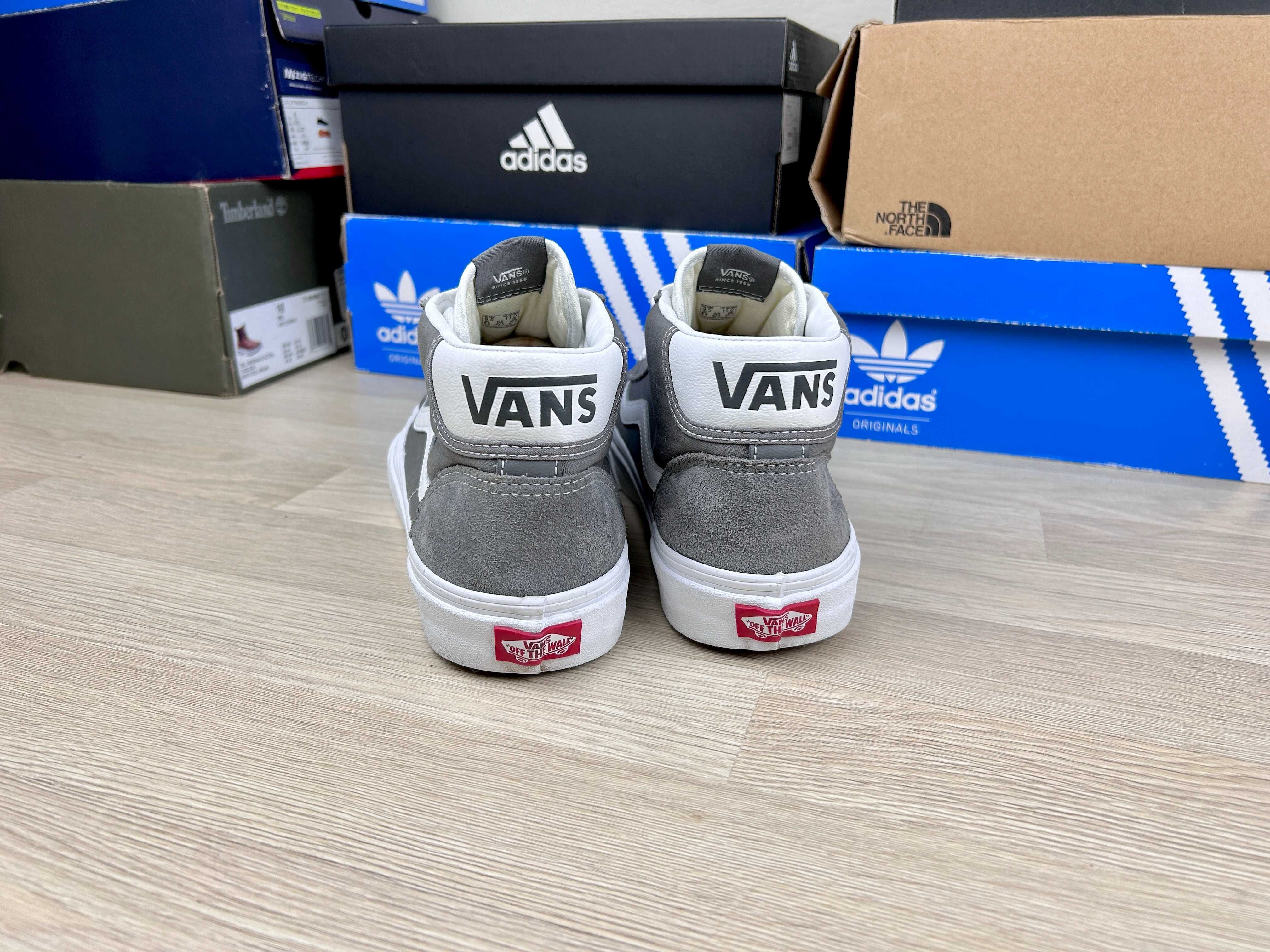 Кеды vans mid skool 37 серые замша 43
