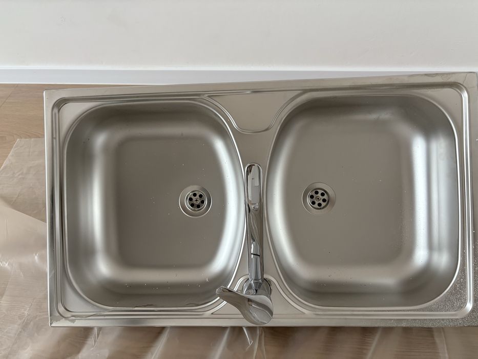 Zlewozmywak stalowy 2-komorowy