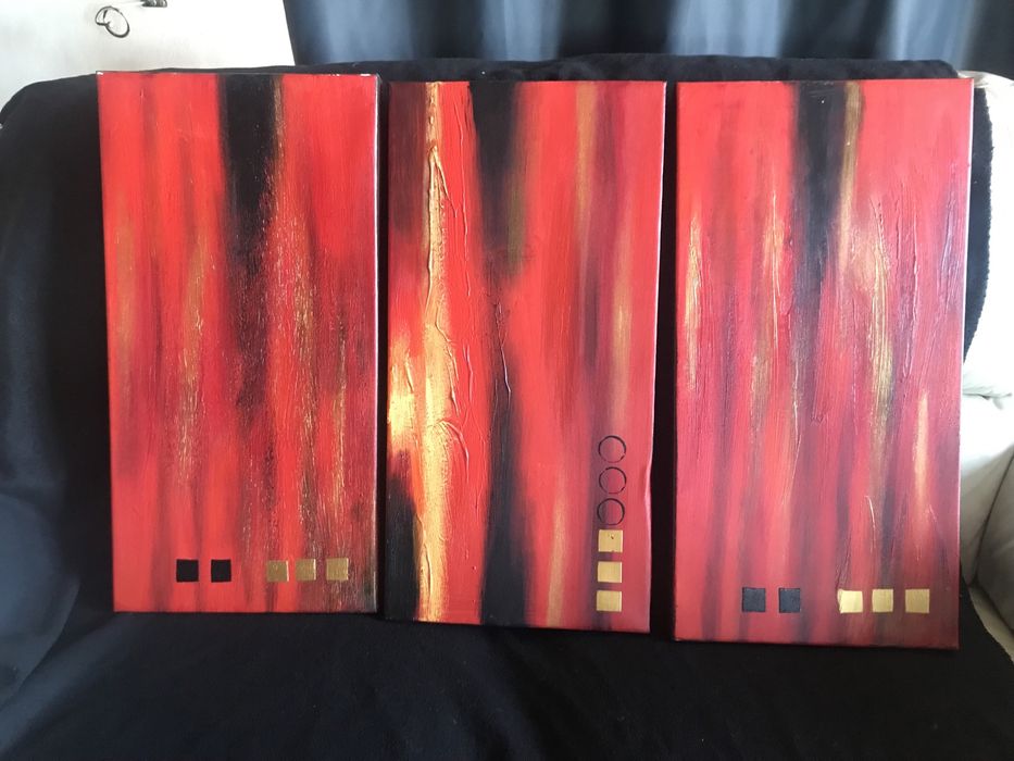 Tryptyk. Obrazy 30/60cm