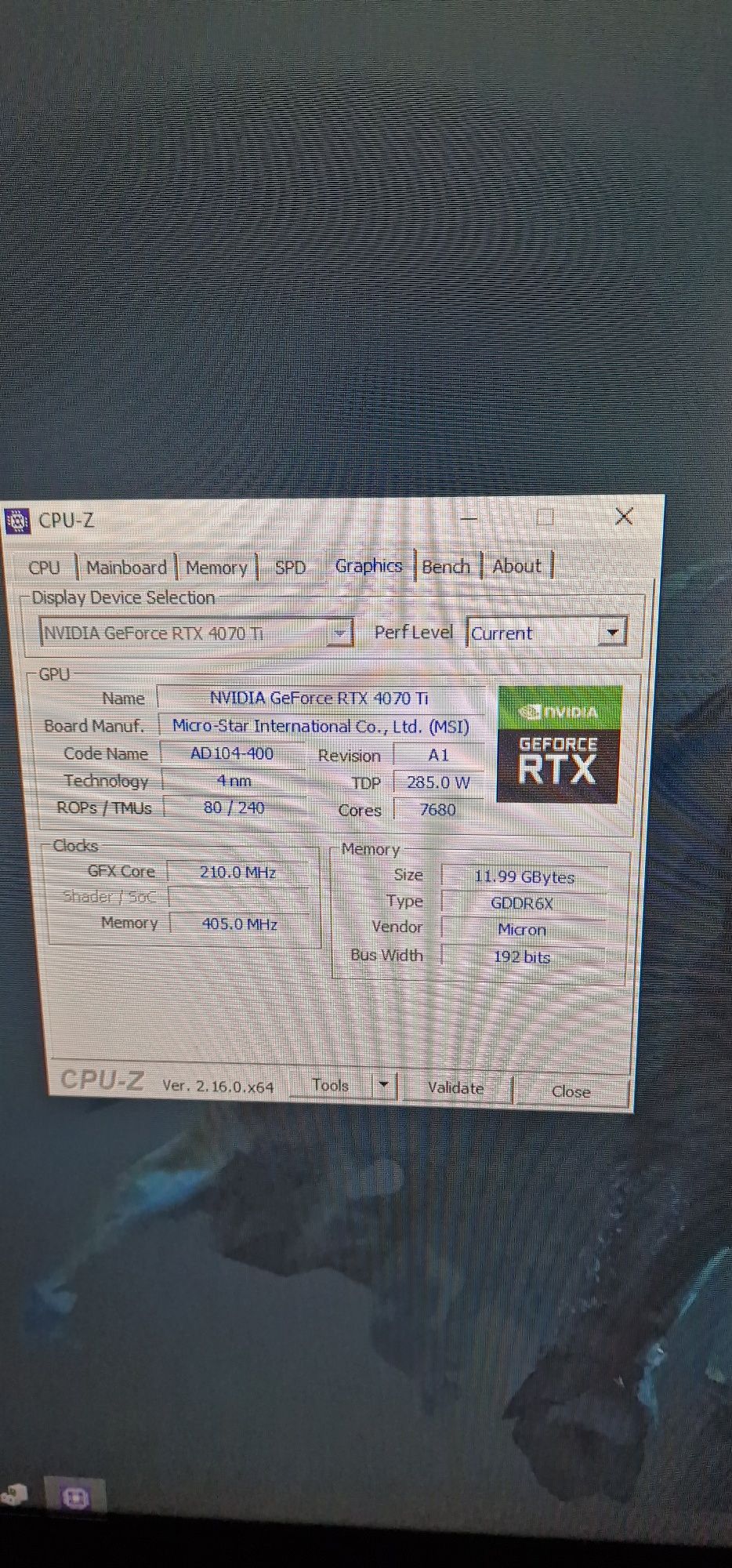 Komputer Gamingowy RTX 4070 Ti SUPRIM 12Gb