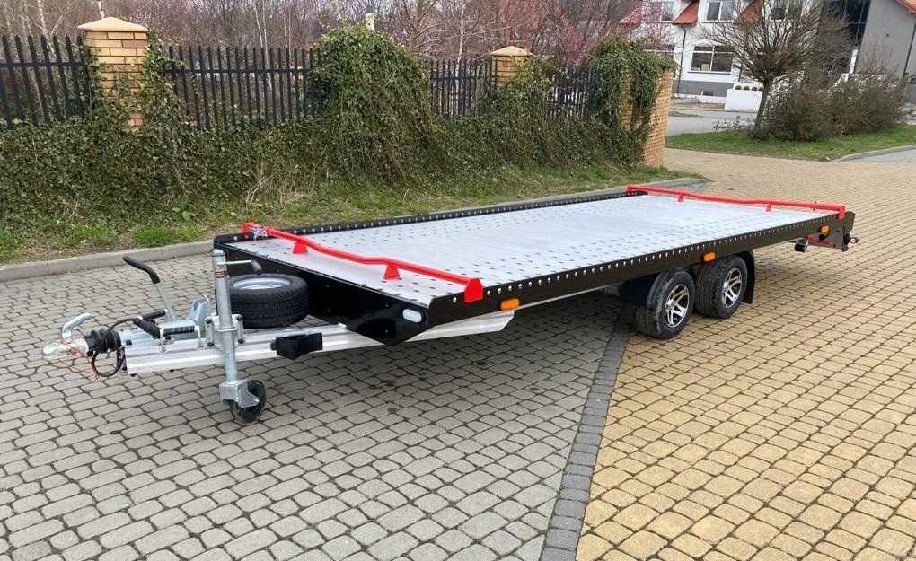 Laweta aluminiowa -przyczepa 4,5 x 2,1 DMC do 2700 kg.