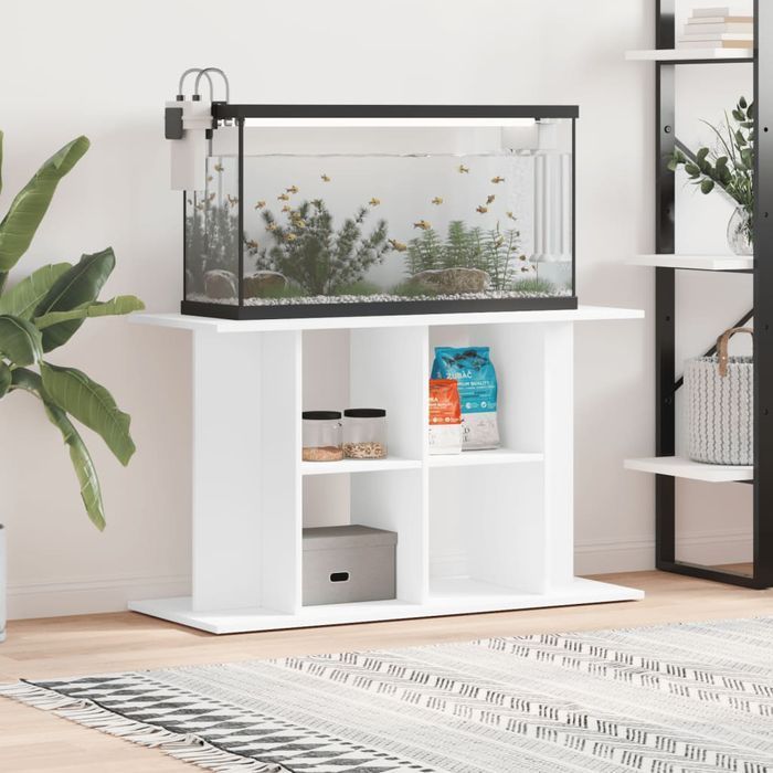 Szafka pod akwarium Biała 100x40x60 cm z funkcją przechowywania