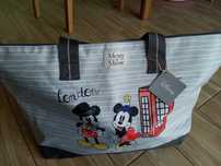 Torba podróżna z edycji disney Szara w kolorowy motyw