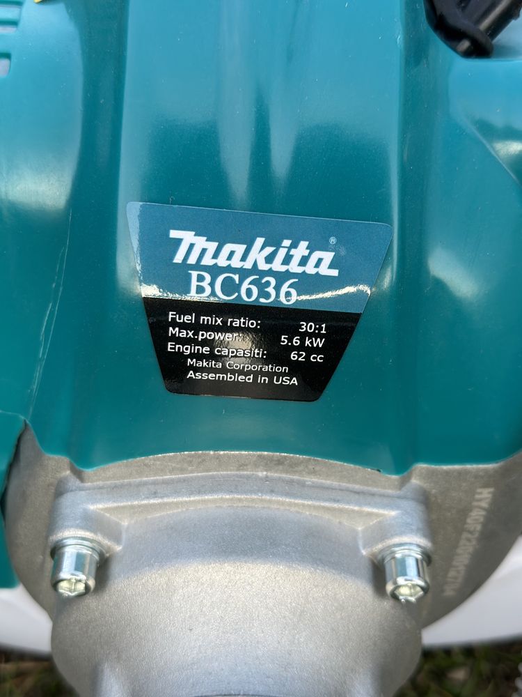 Сурерціна! Мотокоса Makita bc 636 (5.6 кВт 62см куб) бензокоса макіта