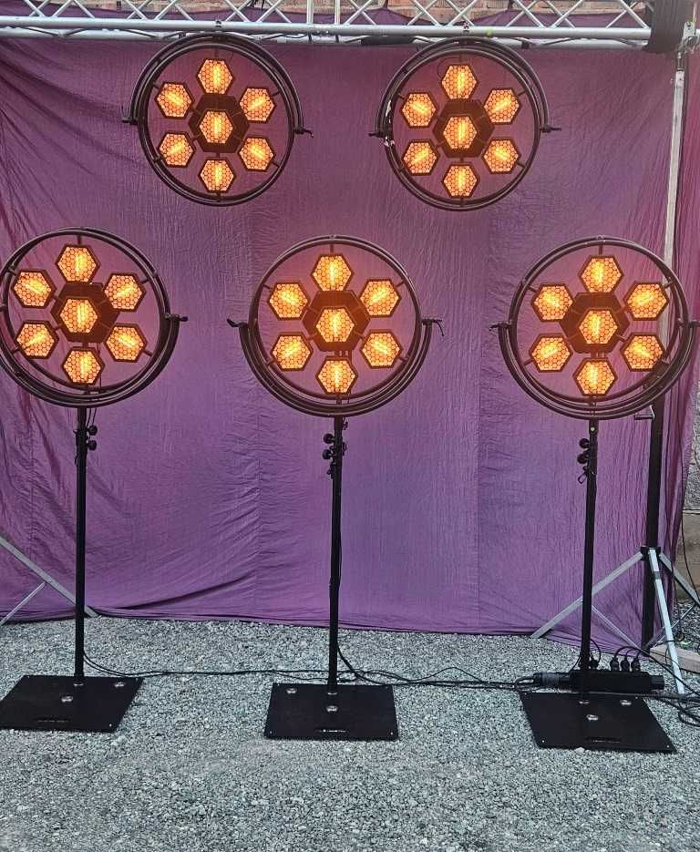 Portman P1 lampy retro żarowe oświetlenie estradowe loft lamp 3szt