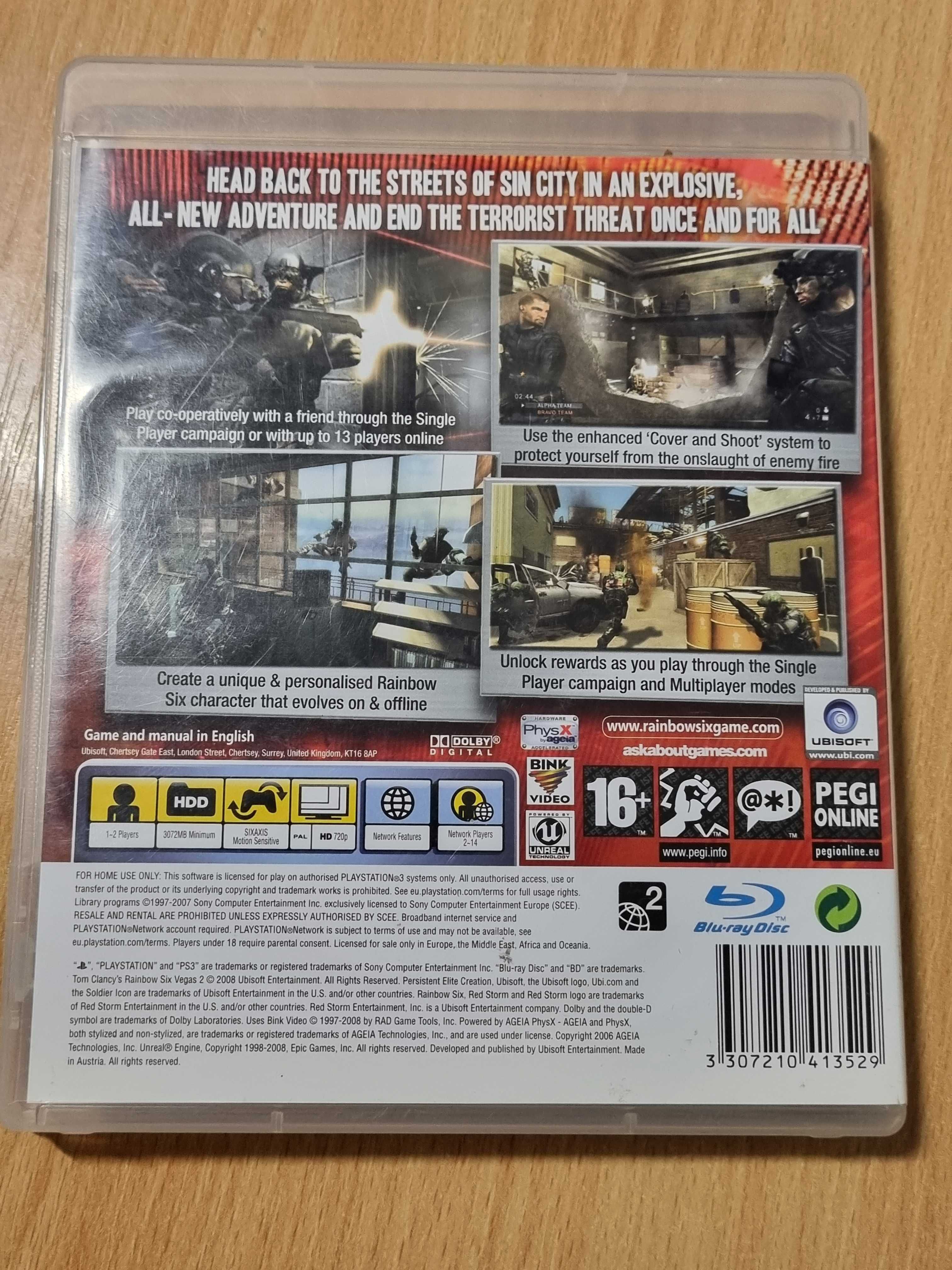 Диск-гра Tom Clancy's Rainbow Six - Vegas 2 на Playstation 3 (PS3)