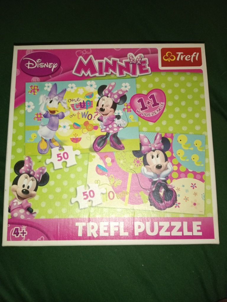Puzzle Trefl Myszka Minnie, 2 x 50 elementów, wiek 4+