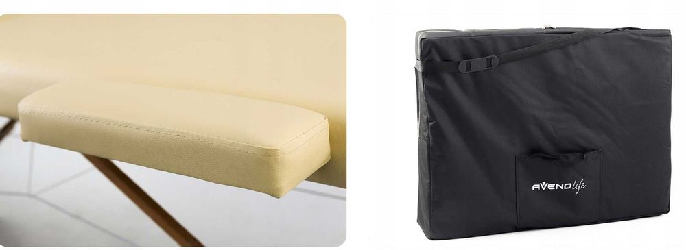 ŁÓŻKO DO MASAŻU Składane Przenośne Kozetka 90cm Kozetka Aveno - OKAZJA
