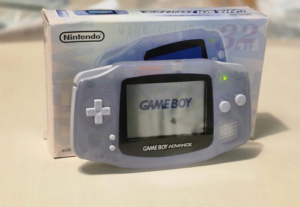 Nintendo Game Boy Advance GBA Milky Blue | CIB | Box | Japońska | Retr