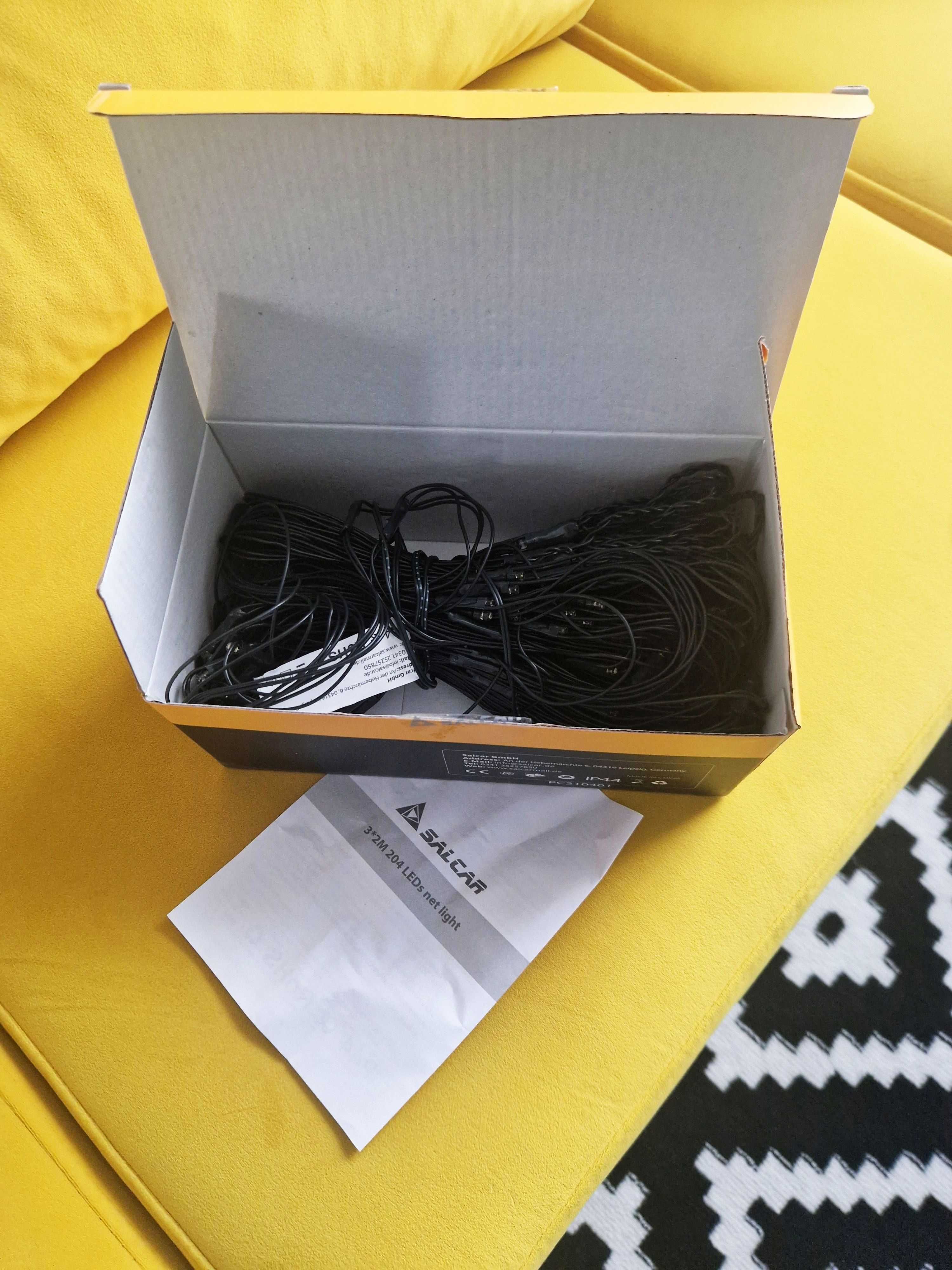Kurtyna świetlna girlanda lampki wodoodporne 2x3 metry