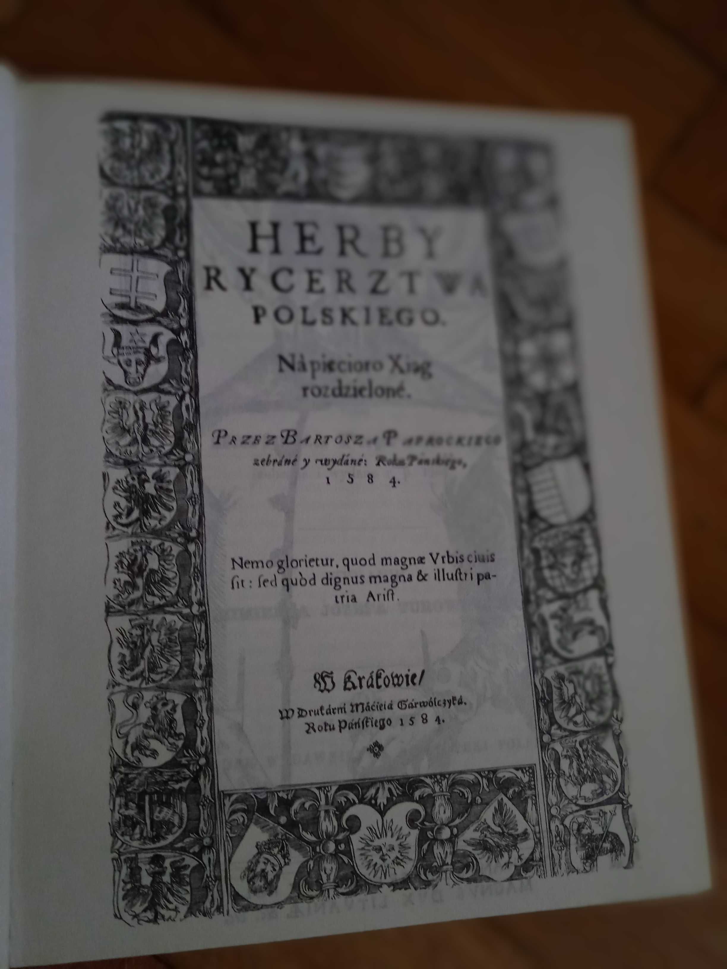 Bartosz Paprocki Herby Rycerstwa Polskiego