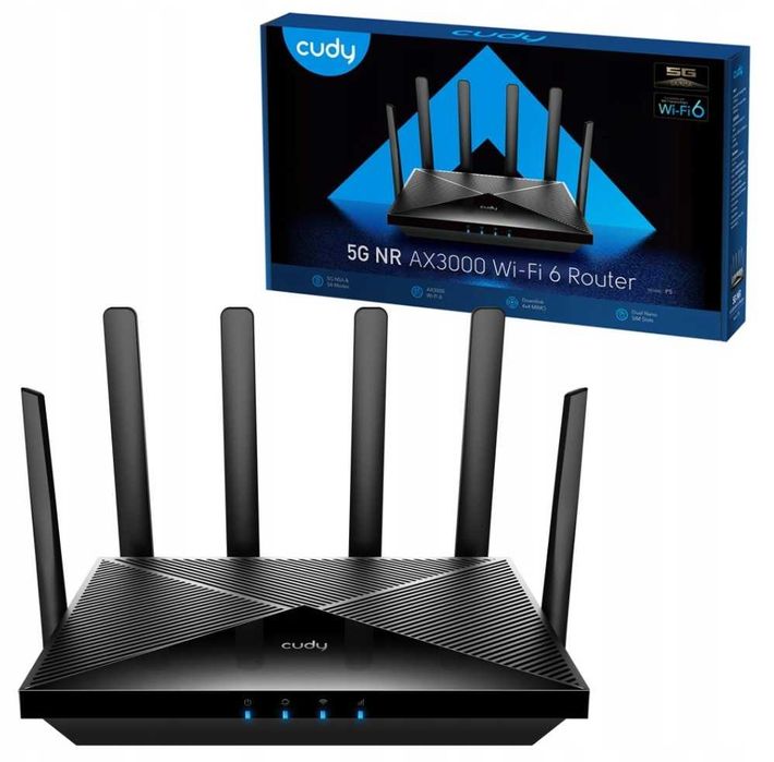Router Cudy P5 5G LTE Wi-Fi 6 Dual SIM 2.4/5GHz AX3000