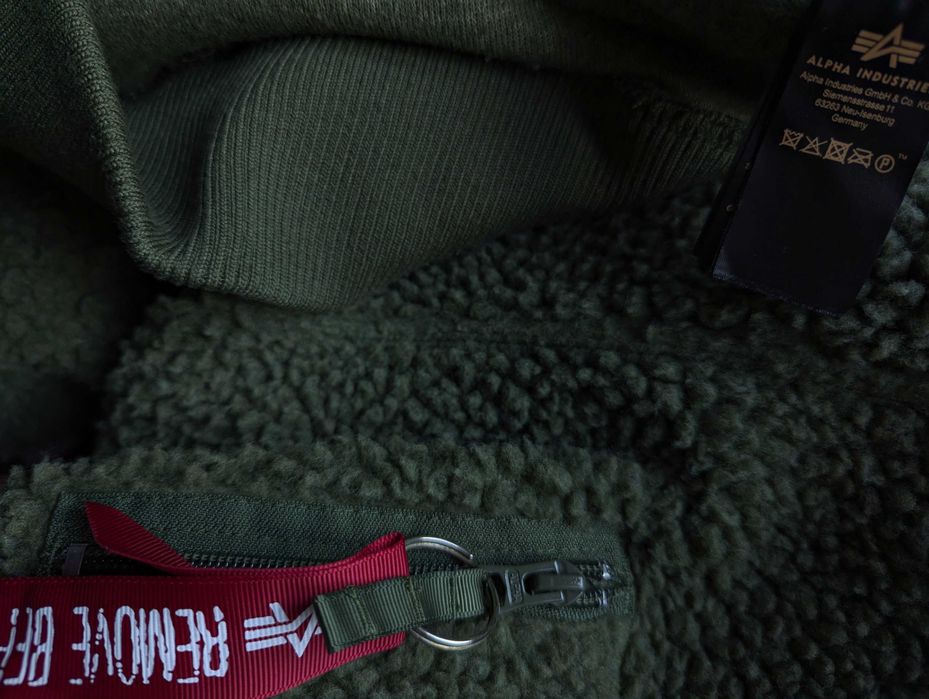 Нова кофта худи Alpha Industries USA Teddy bear