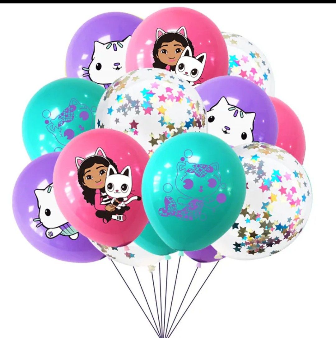 Balony koci domek gaby 14 sztuk