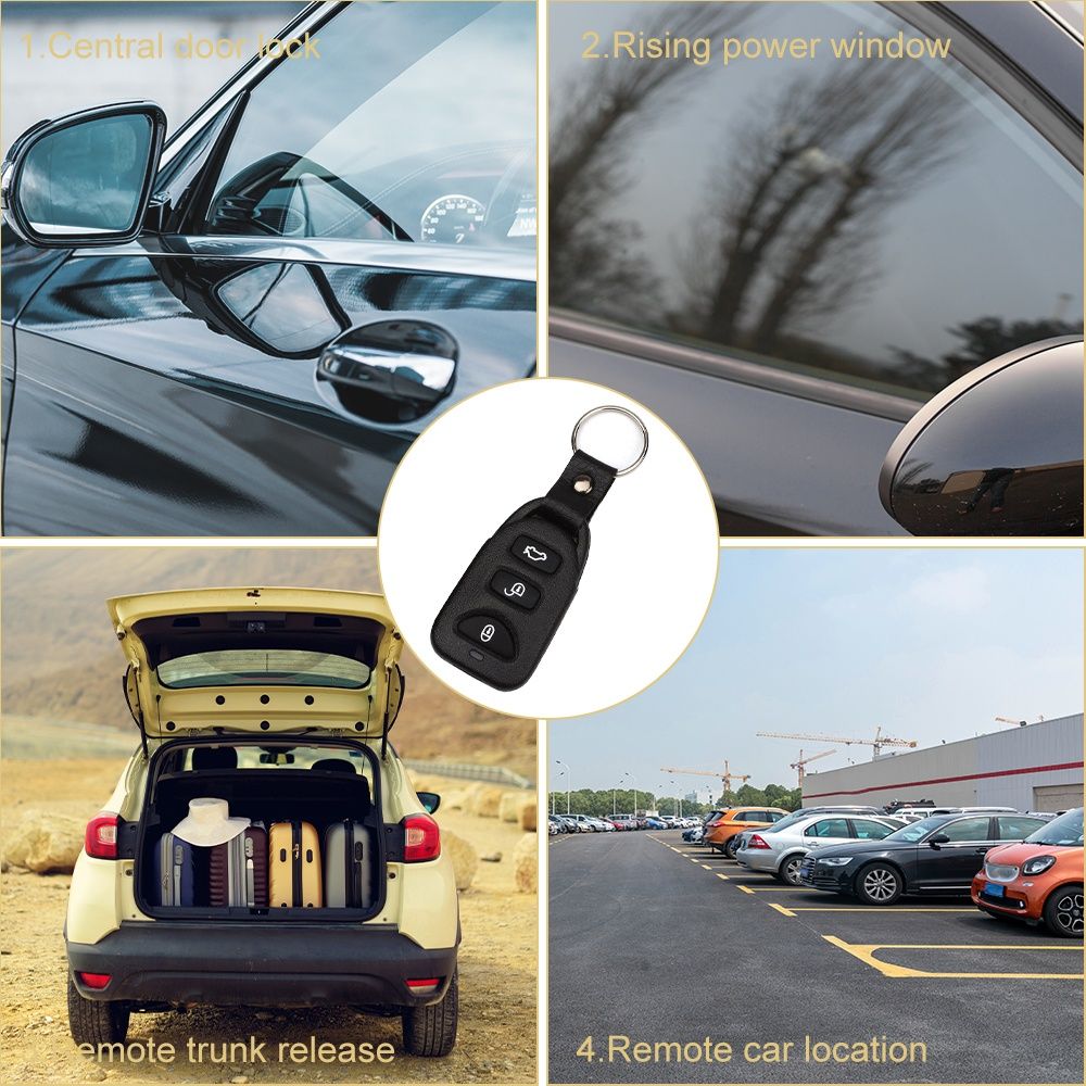 Kit fecho central universal automóvel com 2 comandos NOVO