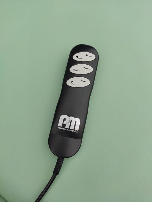 Sofa skórzana 3-osobowa ze sterowanym siedziskiem+duża pufa- skóra!