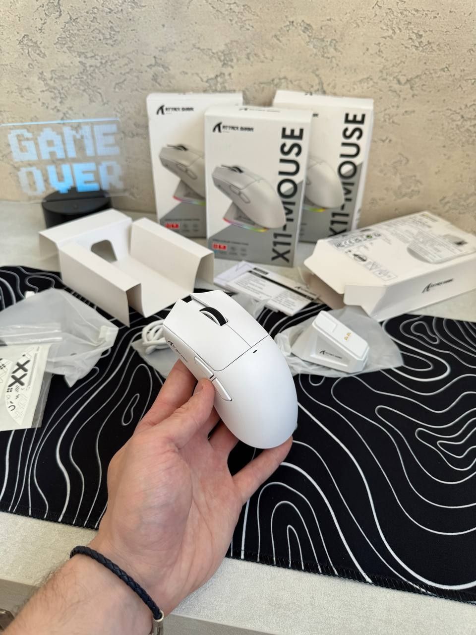 МЕГА РОЗПРОДАЖ! Ігрова мишка ATTACK SHARK X11/White/Black