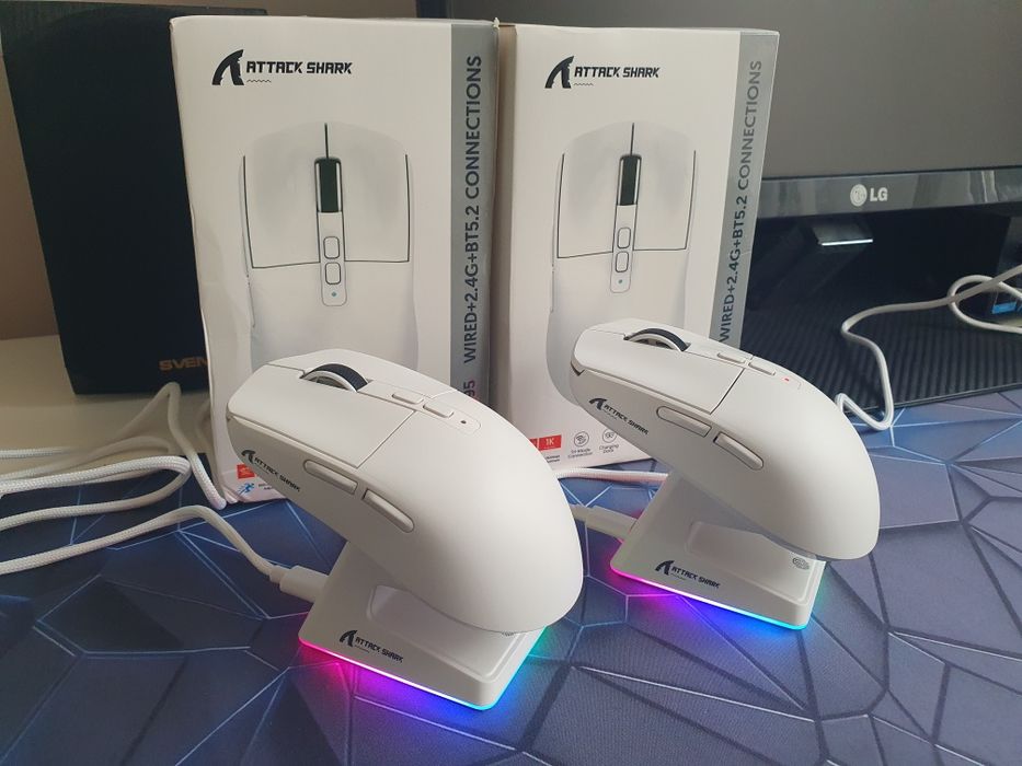 Нові ігрові мишки Attack Shark X6 PAW3395  DPI26000 з докстанцією
