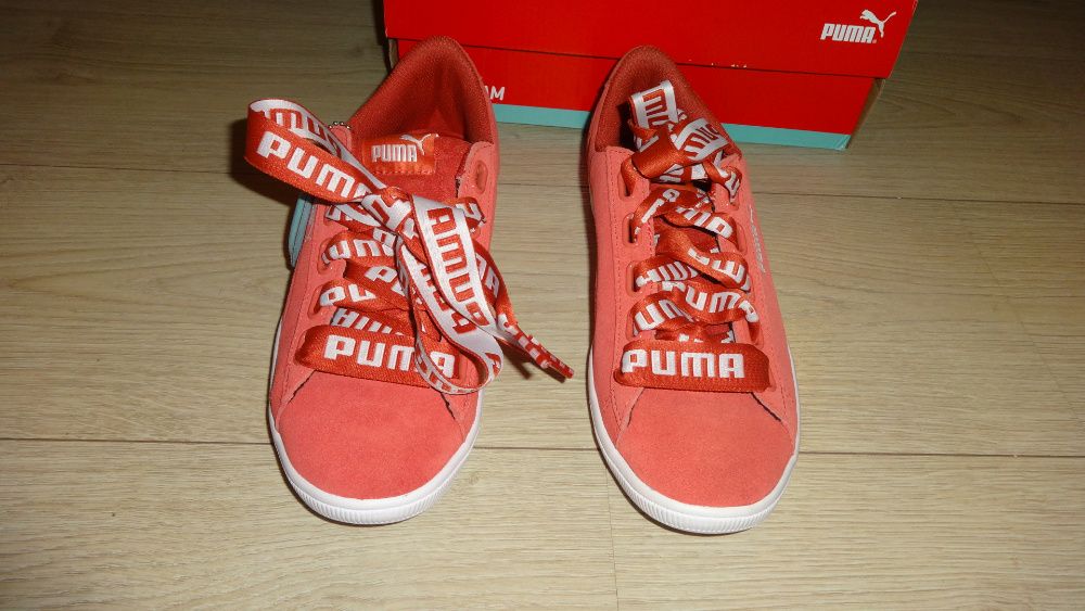 Кроссовки Puma Vikky Ribbon Ld82 Red Coral 6 - размер Евро 39 ТОРГ