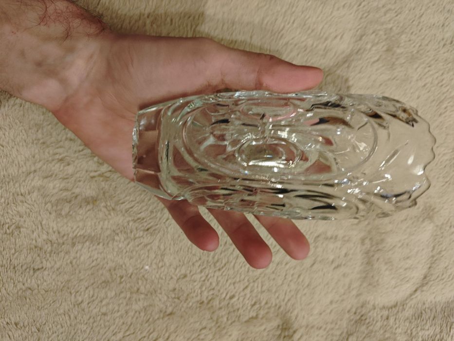 Wazon Rudolf Schrötter Sklo Union PRL Retro Vintage Antyk Staroć