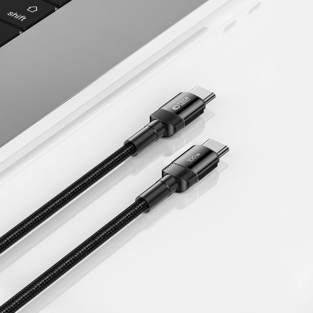tech-protect ultraboost evo type-c cable pd100w/5a 50cm black