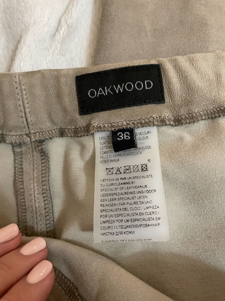 Oakwood asteroid skórzane spodnie 36