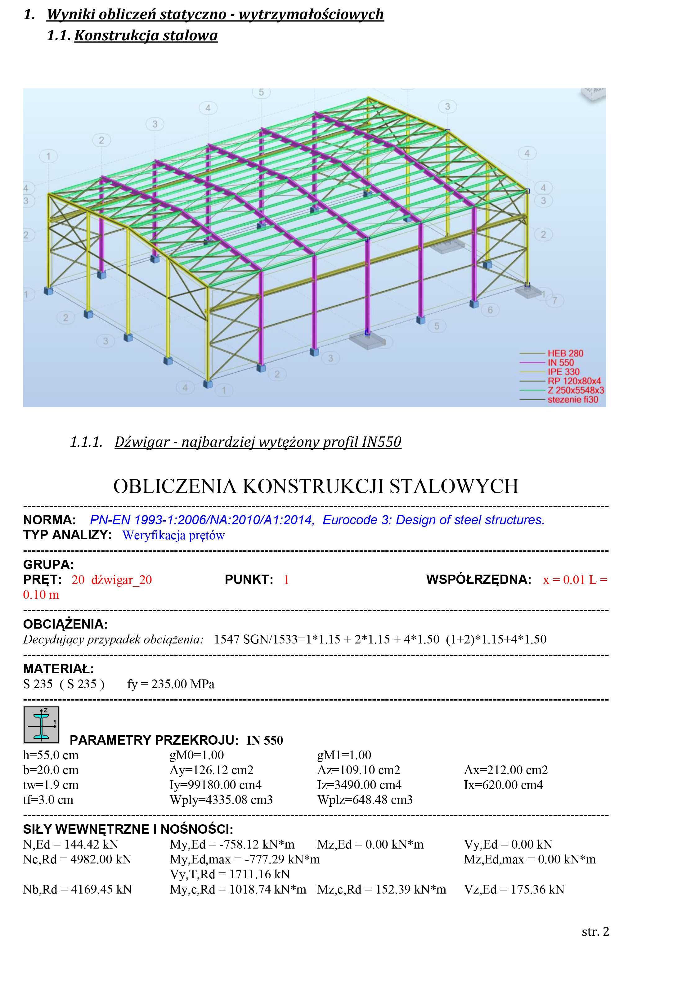 Konstrukcja hali stalowej 29x42m . Nowa!