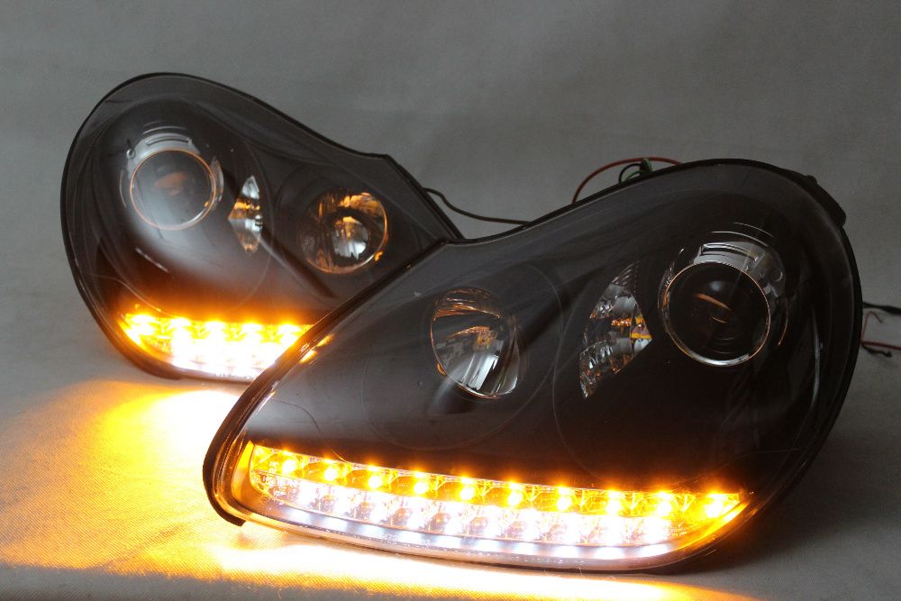 Lampy przednie przód PORSCHE CAYENNE 03-07 XENON LED Black Tuning NOWE