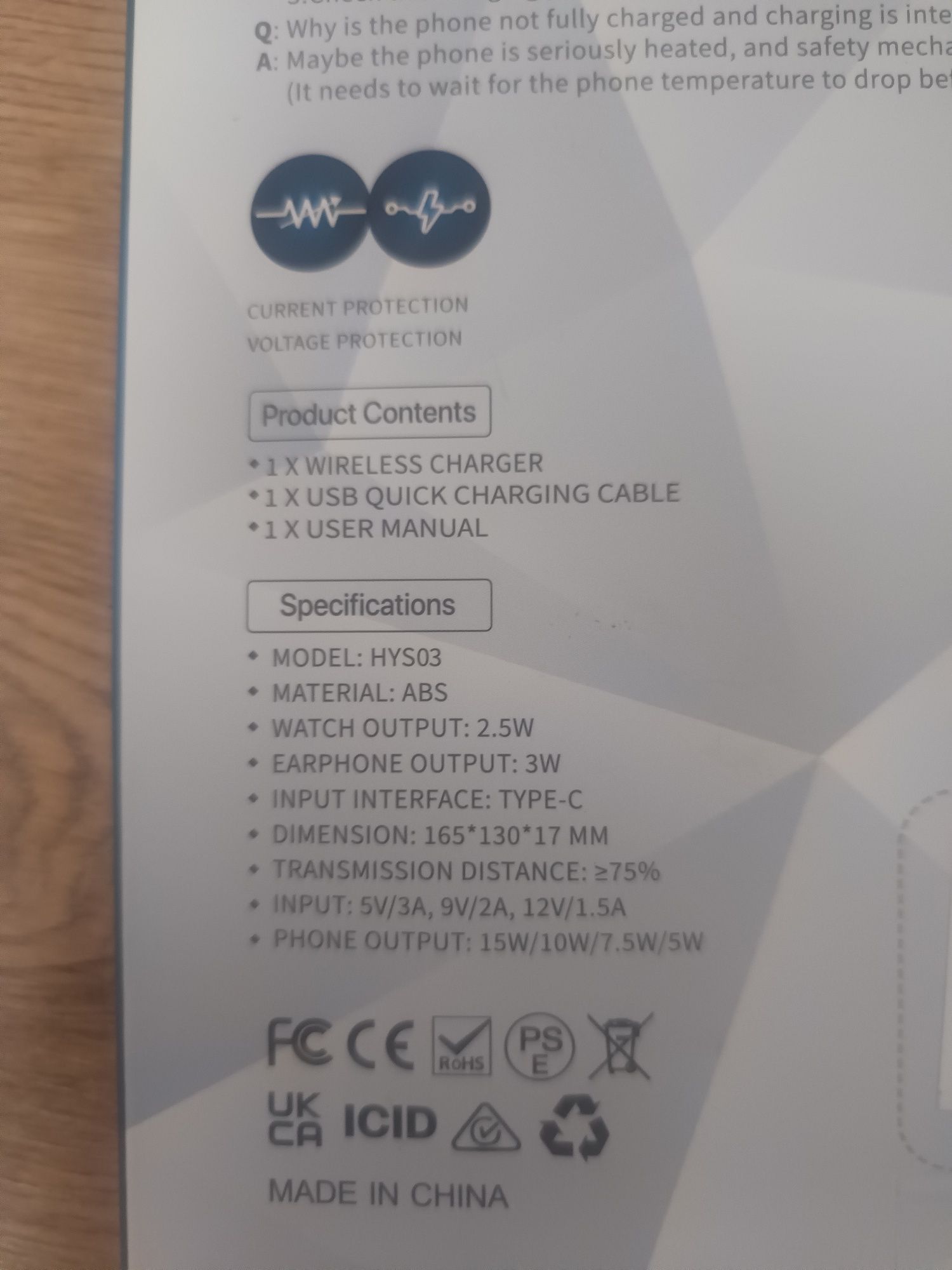 Stacja ładujaca EXW HYS03 Ładowarka indukcyjna 3 w 1