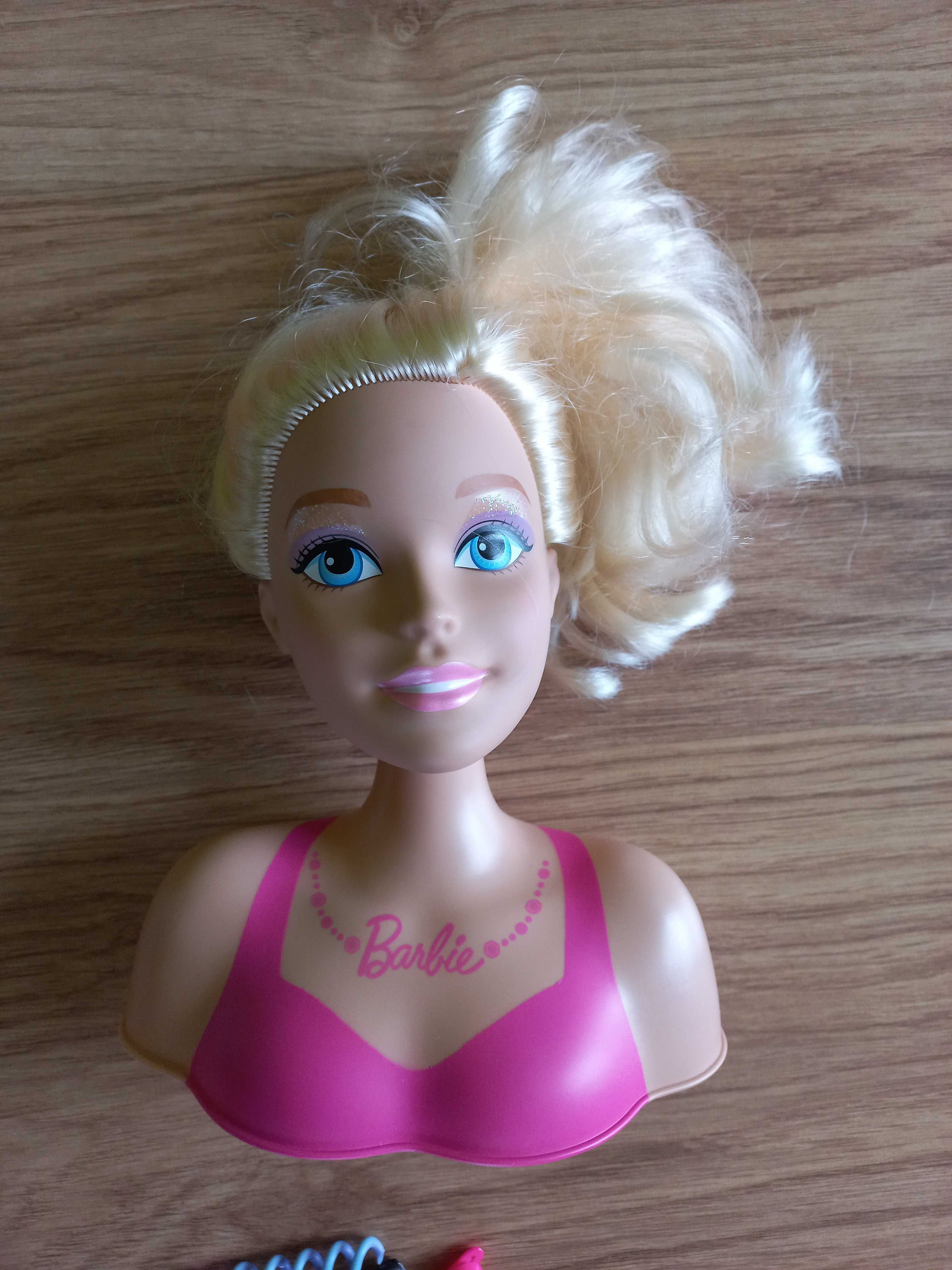 Barbie głowa do czesania + akcesoria