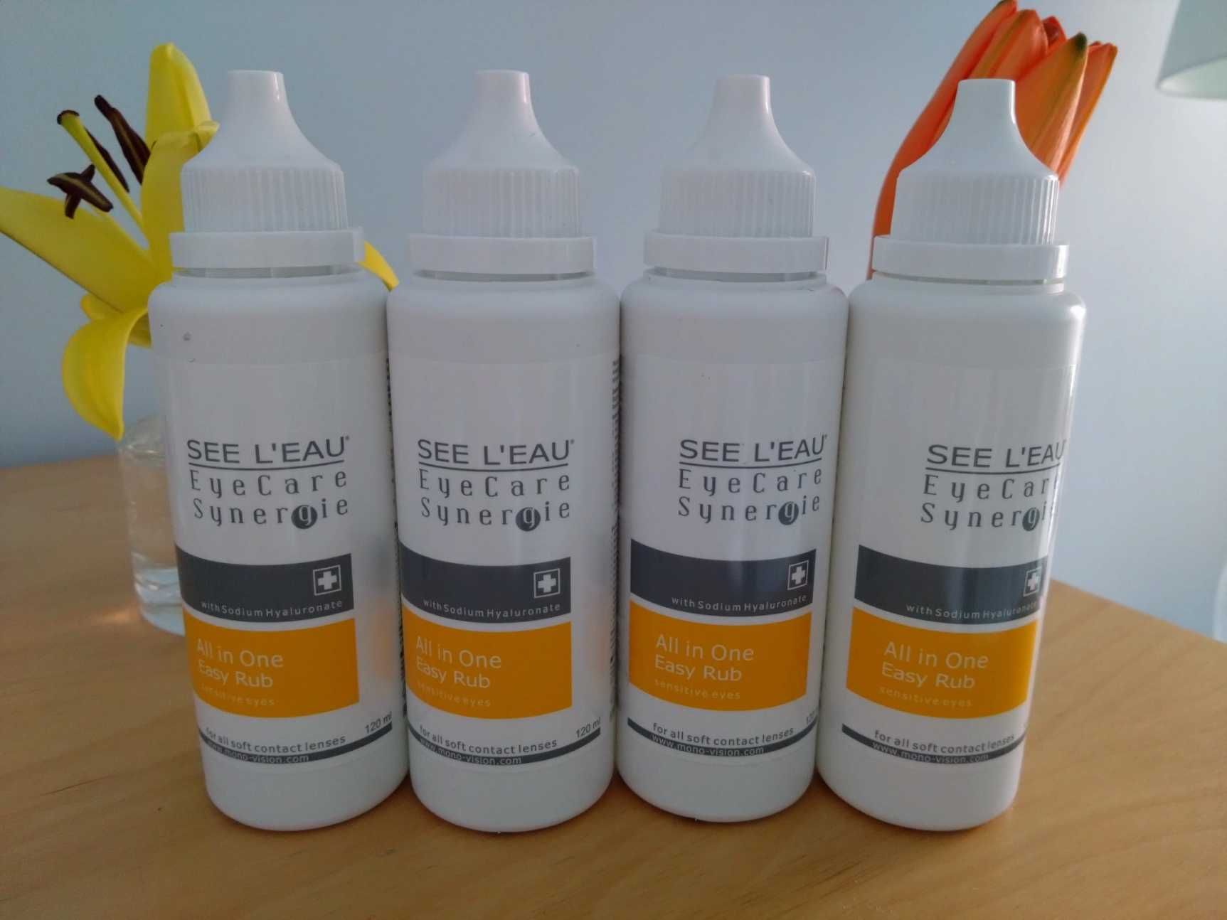 Płyn do soczewek/pojemniki - SEE L'EAU (120 ml)/4 szt.