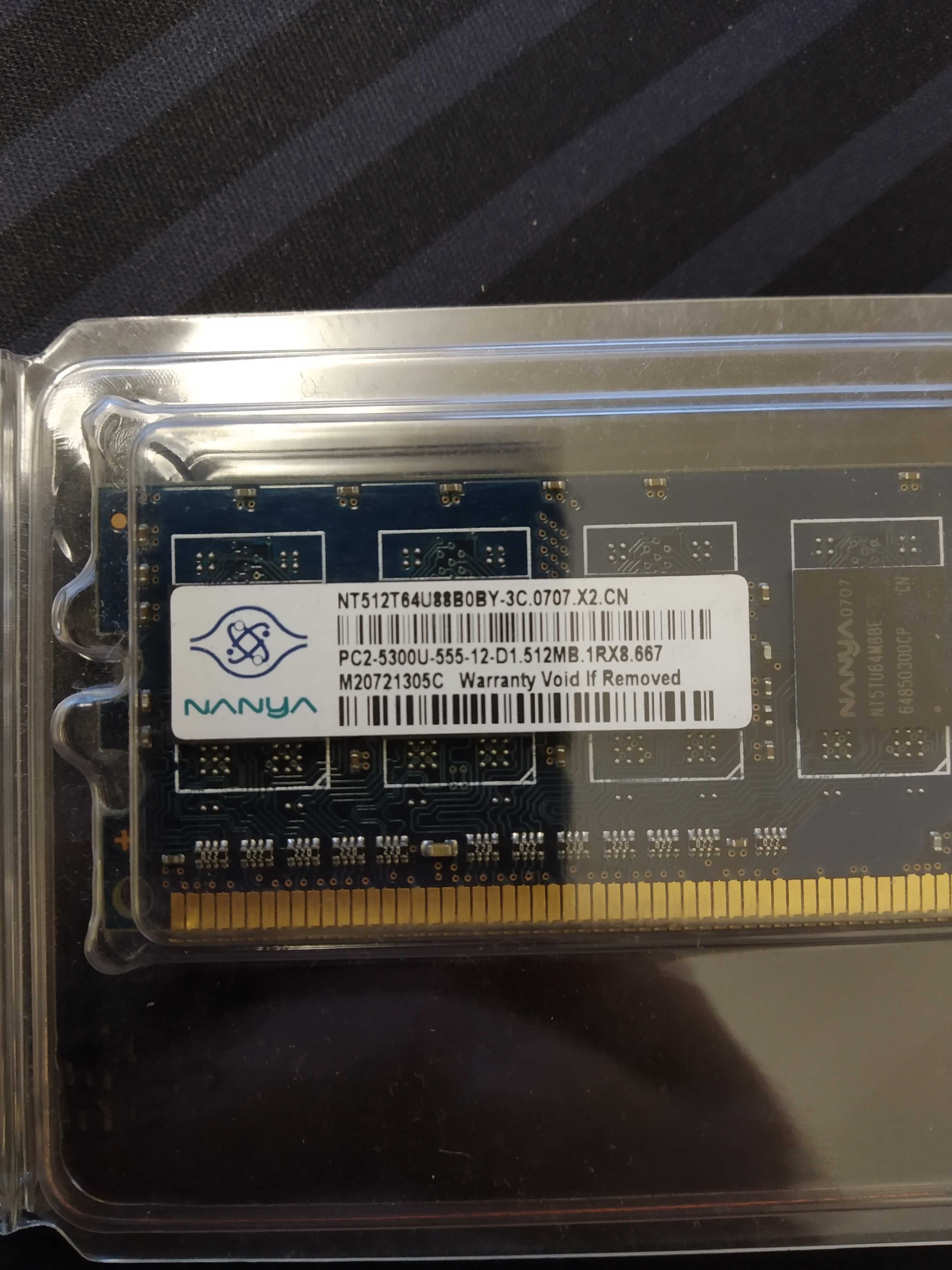 Vendo memória Nanya 2x 512MB DDR2 667MHz