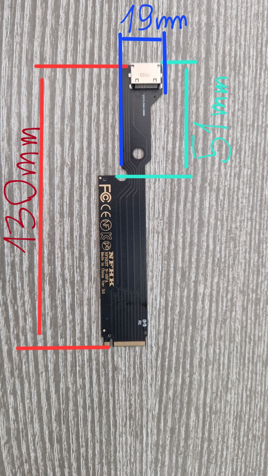 Adapter m.2 oculink NVMe Thinkbook 16