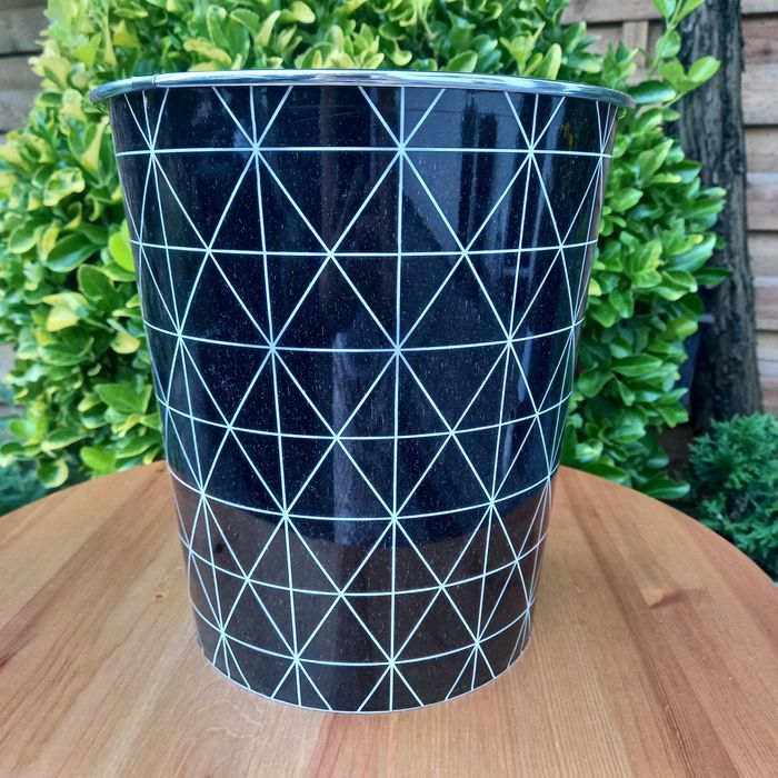 Kosz na śmieci czarny wys. 26cm