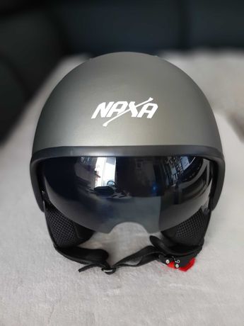NAXA S25-D Kask motocyklowy otwarty z blendą rozm M GWARANCJA