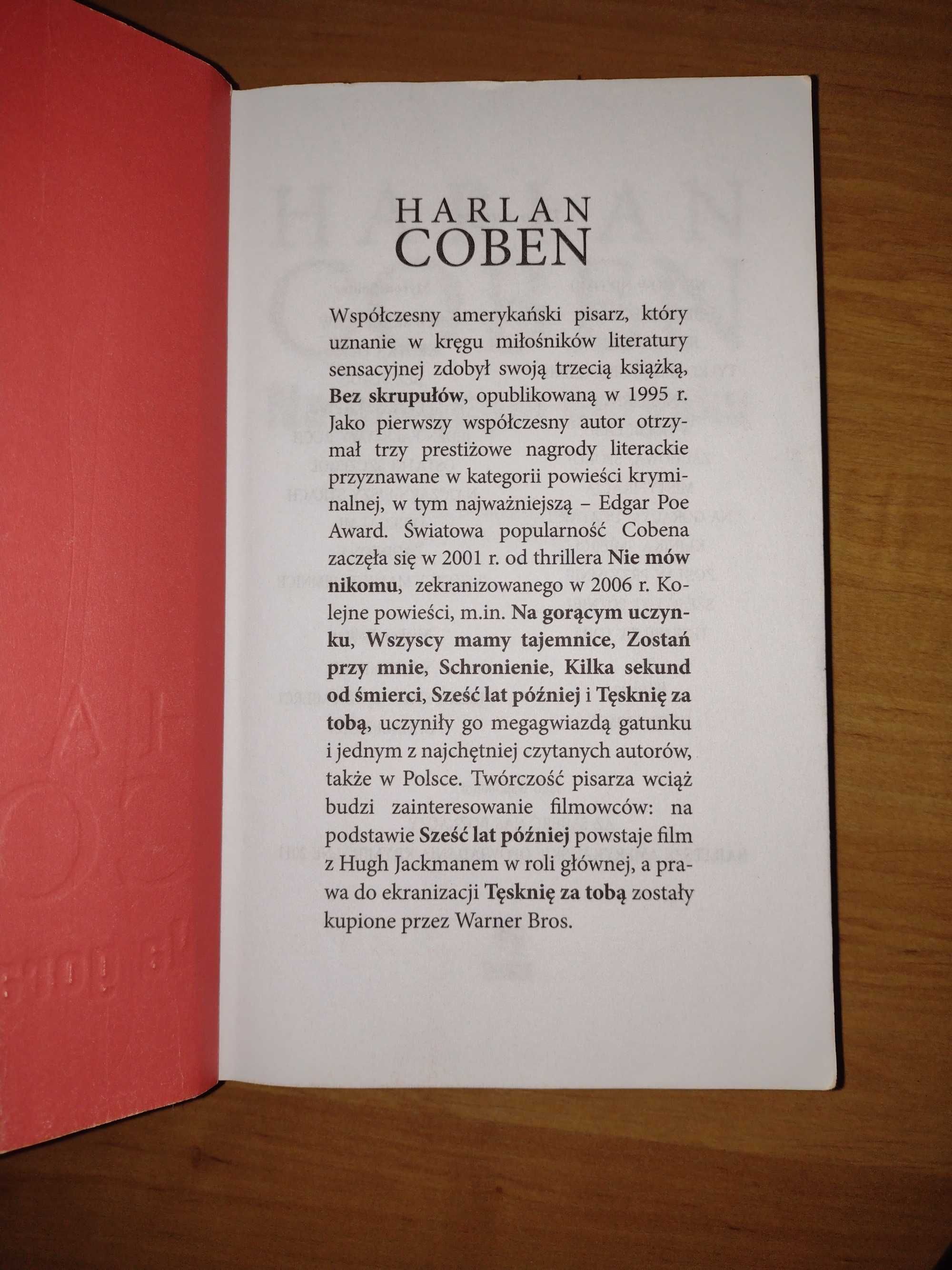 Książka "Na gorącym uczynku" - thriller, kryminał - Harlan Coben