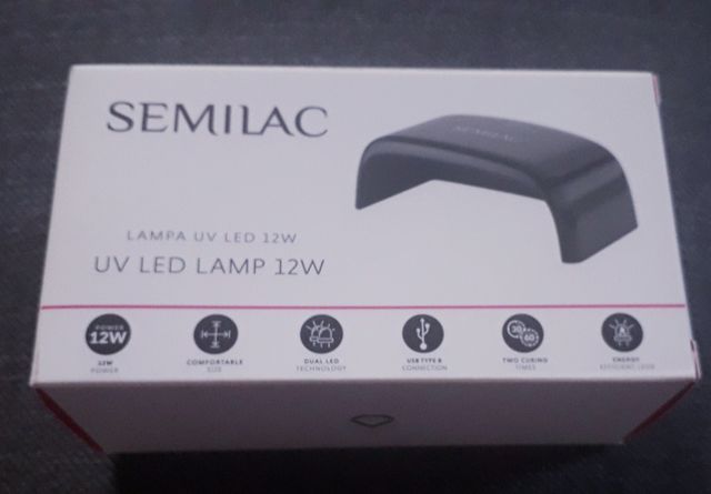 Nowa Lampa UV LED 12W Semilac czarna