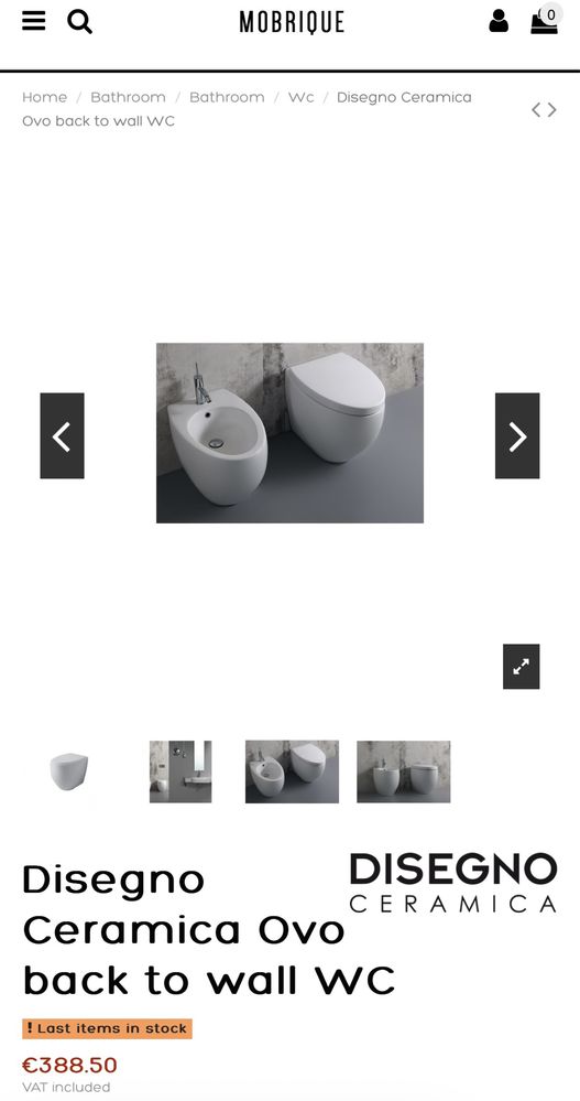 Nowa ubikacja disagno cremica ovo back to wall wc