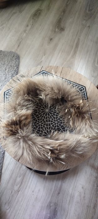 Futerko naturalne obszycie kaptura 58cm