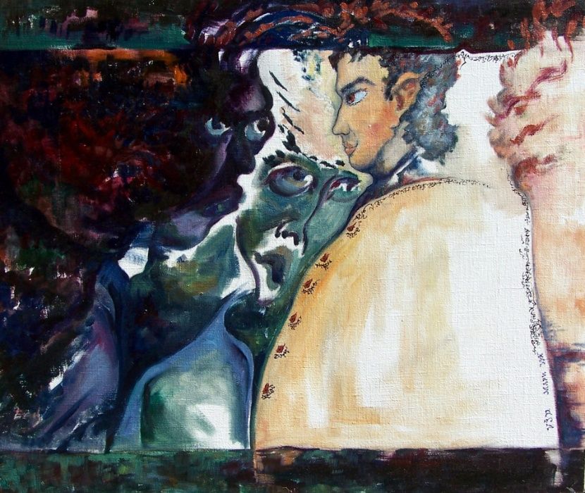 Картина, олійний живопис "Протистояння"